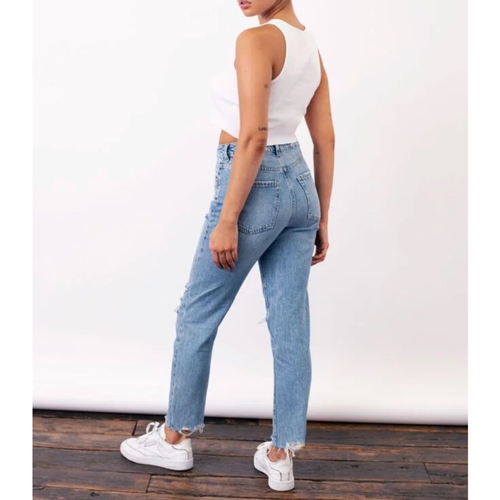 Garage Denim Mom Distressed Jeans - Picture 11 of 14